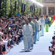 Models present creations by designer Virgil Abloh as part of his Spring/Summer 2019 collection show for Louis Vuitton fashion house during Men's Fashion Week in Paris, France, June 21, 2018. REUTERS/Charles Platiau - RC11A1D8E590